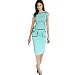 FIODAY New Fashion Bodycon Pencil Business Work Button Midi Tank Dress