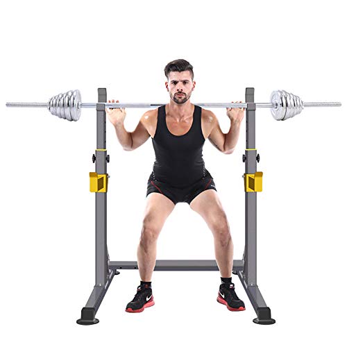Squat-Rack-Gorilla-Weight-Bench-Support-Langhantel-Kniebeugen-Staender-Mehrere-Tastenpositionen-Rstellbarer-Halbrahmenhalter-Robust-Ablage-Fuer-Langhantelstangen