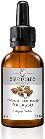 Babassu Carrier Oil - 100% Pure, Cold Pressed, Natural Organic, Vitamin E, Antioxidant, Eczema, Psoriasis for Hair, Face, Body, 30ml 1 oz, 50ml 1.7 oz (1 oz)