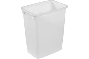 Rubbermaid 21 Quart Traditional Open Top Waste Basket Indoor Trash Bin Container for Bathrooms and Other Indoor Spaces, White