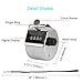 MEZOOM 4 Pack Hand Tally Counters 4 Digit Display Metal Mechanical Clicker Lap Counter with Lanyard and Finger Ring for Sport Stadium Coach Referees School Event
