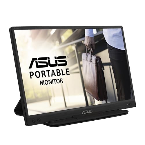 ASUS ZenScreen MB166C Tragbarer 15,6 Zoll USB-Monitor (Full HD, IPS, USB Typ-C, 60Hz, Flicker-Free, Blaulichtfilter, entspiegelte Oberfläche, 5ms)