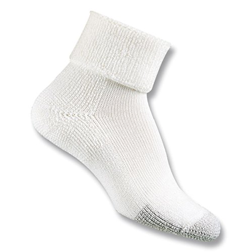 Thorloswomens Tc Max Cushion Cuff tennis socks, White, Medium US