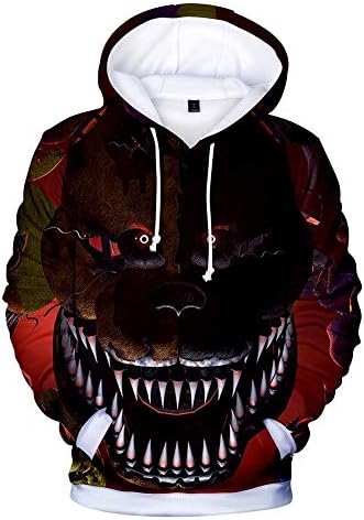Boys Kids 3D Five Nights at Freddy's Hoodie Hooded Sports Sweatshirt