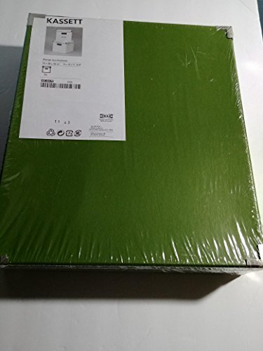 IKEA - KASSETT Box with lid 13X15X11.75, Green (2 Boxes)