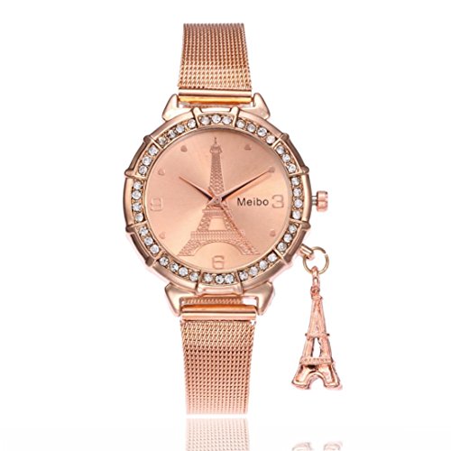 Kanzd Meibo Fashion Women Eiffel Tower Stainless Steel Quartz Wrist Watch Valentine S Day Gift B Buy Online In Albania Kanzd Products In Albania See Prices Reviews And Free Delivery