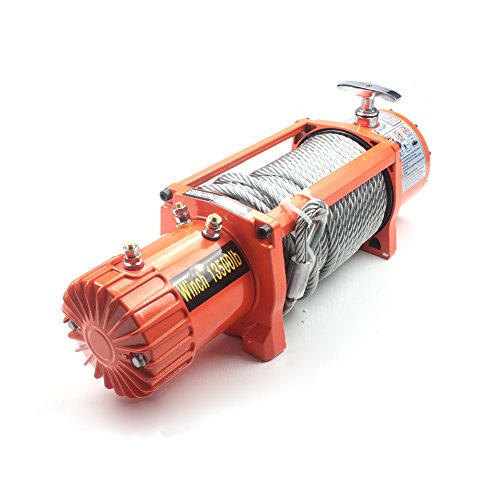 AC-DK 12V 13500 lb Electric Winch Off Road Winch recoevery Winch with Steel Rope - Thumbnail 2