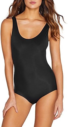 RED HOT SPANX Flipside Firmers Firm Control Reversible Bodysuit, XL, Black / Very Bare