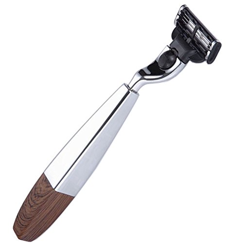 Father s Day Special! Grutti Premium Manual Razor, Heavyweight Gillette Mach 3 Compatible Razor Handle - One Gillette Mach 3 Blade Included, Gift for Gentleman