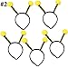 Party Headbands, FunPa 5PCS Bee Headbands Bulk Bumblebee Hair Hoop Tentacle Hair Band for Kids Women Halloween Birthday Baby Shower Gender Reveal Party Bee Day Supplies