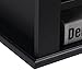 Topeakmart 48'' Wall Mounted Hanging Desk Hutch Floating Media Storage Cabinet Bookshelves w/7 Storage Compartments (Black)