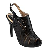 Beston GB88 Women's Hollow Out Stiletto Heel Platform Sandals