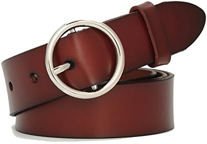 Lady Joker round buckle belt/Fashion pin buckle leather belt-D 105cm(41inch)