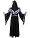 CISSTEC Adult Men's Dark Mystic Sorcerer Robe Halloween Cosplay Costume with Hooded Cape (XX-Large)