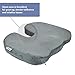 Orthopedic Gel Comfort Memory Foam Seat Cushion, Office Chair Wheelchairs and Car Gel Seat Pads, for Coccyx Lower Back Support, to Relieve Back & Tailbone Pain and Sciatica (Grey)