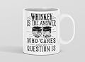 WHISKEY COFFEE MUG ~ whiskey cup - gifts for whiskey lovers/Irish whiskey drinker/ the whiskey lover/whiskey drinkers - unique White C Handled 11 Oz Mugs