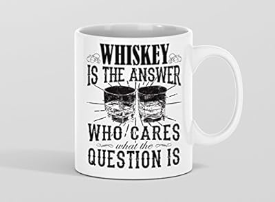 WHISKEY COFFEE MUG ~ whiskey cup - gifts for whiskey lovers/Irish whiskey drinker/ the whiskey lover/whiskey drinkers - unique White C Handled 11 Oz Mugs