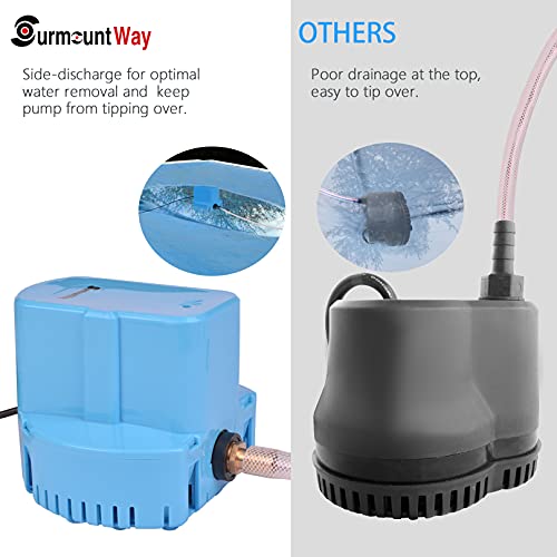 Swimming Pool Cover Submersible Pump 1200 GPH Water Removal Drain Pumps