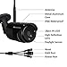 Jennov 5MP Wireless WiFi Security Camera H264+ Video Home Surveillance Outdoor Waterproof and Siren Alarm 2.4G Wi-Fi/Ethernet Connection Motion Detection Two-Way Audio