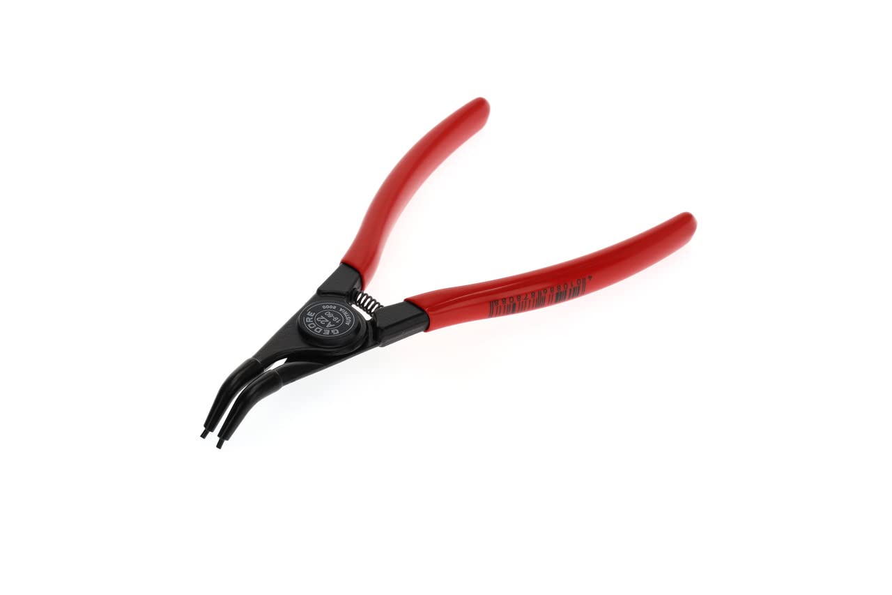 GEDORE Circlip pliers for outer circlips, With opening spring/finger protection, 45° angled, Tip dia. 1.8 mm, 8000 A 22