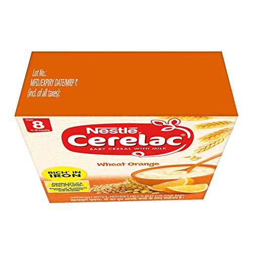 Nestlé CERELAC Fortified Baby Cereal with Milk, Wheat ...