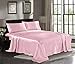Satin Sheets Queen [4-Piece, Pink] Hotel Luxury Silky Bed Sheets - Extra Soft 1800 Microfiber Sheet Set, Wrinkle, Fade, Stain Resistant - Deep Pocket Fitted Sheet, Flat Sheet, Pillow Cases