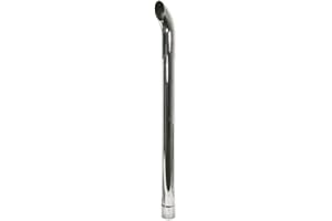 ZNL89051C New Tractor Chrome Exhaust Stack Curved 48" Long Slotted 3" ID