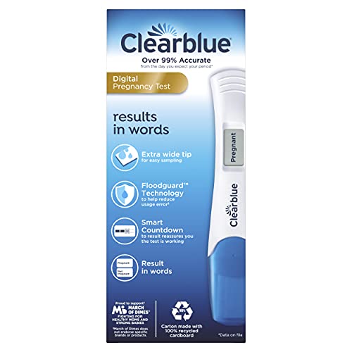Clearblue Digital Pregnancy Test with Smart Countdown, 3 Count (Pack of