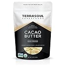 Terrasoul Superfoods Organic Cacao Butter, 1 Pound (Raw, Keto, Vegan Friendly)