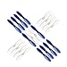 Alwayswish 20pcs Transparent Clear and Blue Blades Propellers Props Rotor for Hubsan X4 H107 H107D H107C H107L Mini RC Airplane