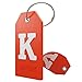 Shacke Initial Luggage Tag with Full Privacy Cover and Stainless Steel Loop – (Letter K)