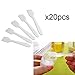 Elfenstall- 20pcs Mini Funnel + 20pcs 3ML Plastic Pipettes Dropper + 20PCS Mask Spatula For Mixing And Sampling Refillable Essential Oil Bottle Makeup Must Tool