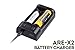 Fenix ARE-X2 battery charger, two Fenix ARB-L18-2300 18650 batteries with EdisonBright Battery carry case bundle