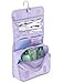 Travel Toiletry Bag, JJ POWER Portable Hanging Travel Kit Waterproof Cosmetic Bag Lightweight Toiletry Organizer (Lavender Purple)