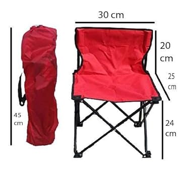 BSITFOW Folding Camping Small Chair Portable Fishing Beach Outdoor Collapsible Chairs- Color May Very
