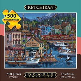 Jigsaw Puzzle - Ketchikan 500 Pc By Dowdle Folk Art