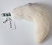 Fosrion Versatile Tail Stainless Steel Fox Tail: Sensual Anal Plug & Stylish Keychain (Small Plug, White)