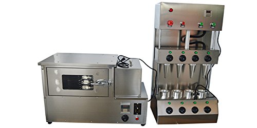 Commercial Pizza Cone Forming Making Maker Machine With Rotational Pizza Oven 110V