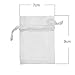 3x4 White Organza Wedding Party Favor Bags- Package of 100 by JASSINS