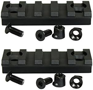 PANOVO 2 inch 5 Slot Keymod Picatinny Rail Base Section for Key Mod Mount Rail System Converter Adapter