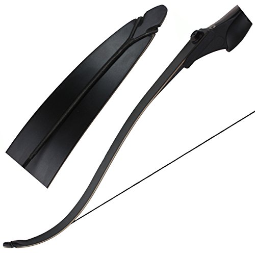 image for kaimei Hawkeye Recurve Bow Longbow 30-50lb 54Inch Metal Riser Right Ha