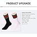 Casual Fashion Soft Socks For Men Women (Black-Red Green)