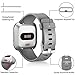 Maledan Compatible with Fitbit Versa Watch/Versa Lite SE/Fitbit Versa 2 Bands for Women Men, Small, 3 Packs Black/Fuchsia/Gray