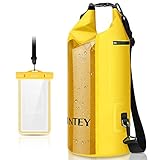 INTEY 20L Camping Gear Dry Bag Kayaking Waterproof Dry Bags for Camping & Traveling & Hiking with Waterproof Phone Bag 20L