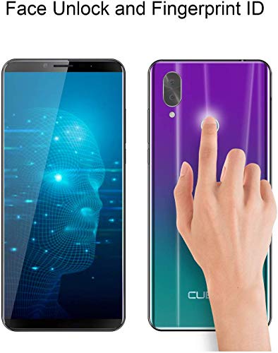 CUBOT X19 64GB 5.93-Inch FHD+ 4G Smartphone Unlocked with 4GB RAM, Android 9.0, Dual Sim, 4000mAh Battery, 16MP Camera, Fingerprint Sensor,Face ID-Gradient - Thumbnail 7