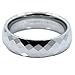 MJ 6mm Honeycomb Ring With Diamond Pattern Tungsten Carbide Wedding Band