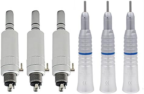 3 Pack Straight Oral Hand Tool Low Speed with Air Motor 4 Holes