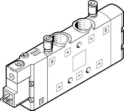 Festo 163170 Model CPE24-M1H-5LS-3/8 Solenoid Valve