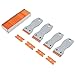 Fasmov 4PCS Razor Plastic Scrapers with 100PCS 1.5 inch Refillable Plastic Razor Scraper Blades for Scraping Labels and Decals from Glass, Windshields