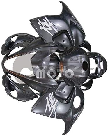 FlashMoto Fairings for Suzuki GSXR 1300 Hayabusa 2008-2015 Painted Motorcycle Injection ABS Plastic Bodywork Fairing Kit Set Gray
